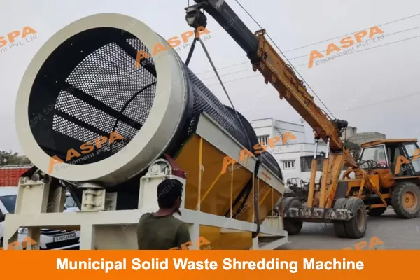 Municipal Solid Waste Shredding Machine Price India, Kenya, Oman
