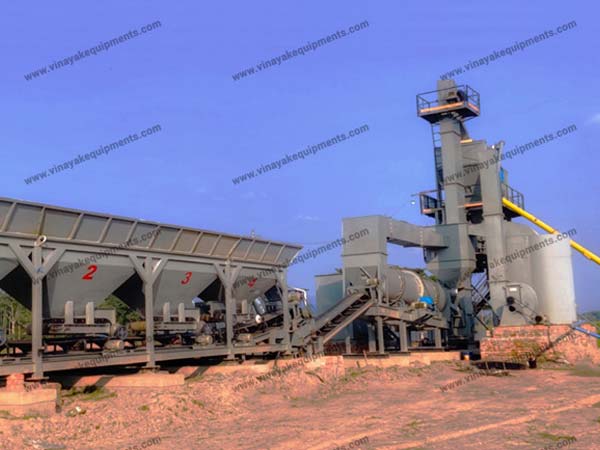 mobile asphalt batch mix plant