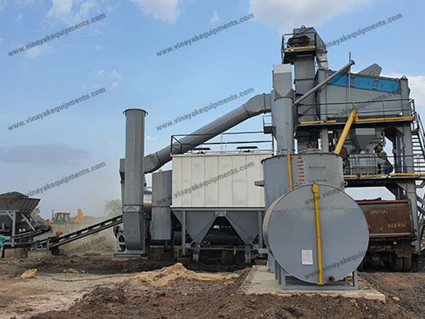 road construction asphalt batch mix plant