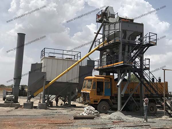 road construction asphalt batch mix plant