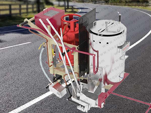 semi automatic road marking machine