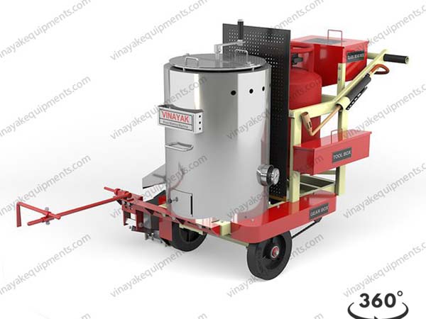 semi automatic road marking machine