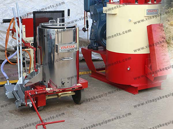 semi automatic road marking machine