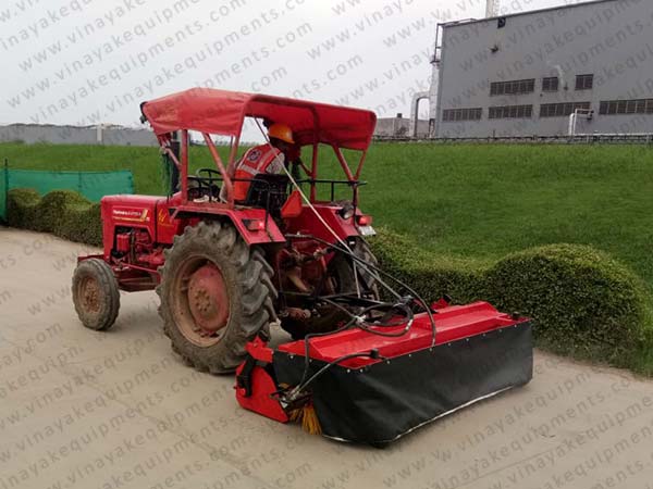 tractor mounted road sweeper machine